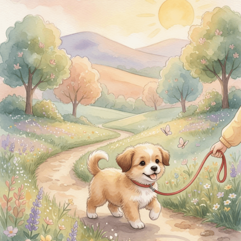 강아지와 산책