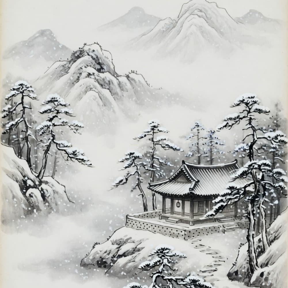 겨울 산사